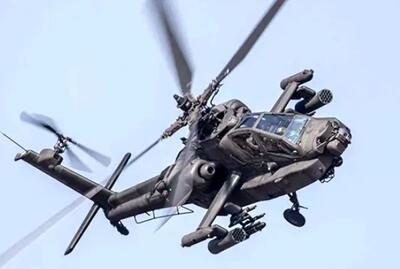  لحظات حمله هلی‌کوپتر آپاچی به حشدالشعبی