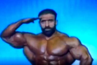  سلام نظامی هادی چوپان در مسابقات آرنولد کلاسیک