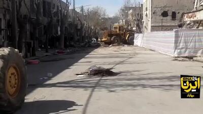  ببینید| تخریب ساختمان هلال احمر و سینما تربیت مهاباد