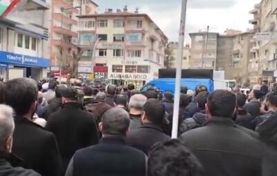  نماز میت غیابی برای شهید امام خامنه‌ای در دیاربکر ترکیه