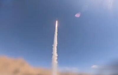  لحظه شلیک موشک‌های قدر و فتاح در موج بیست و پنجم عملیات وعده صادق ۴