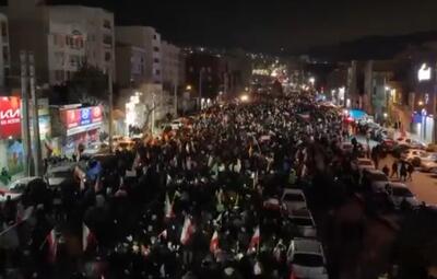  راهپیمایی باشکوه مردم کرج در مسیر گوهردشت به میدان نبوت در هفتمین شب حضور شبانه