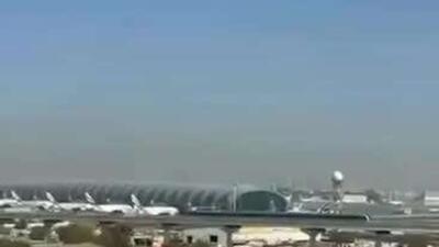  ویدیوهایی از حمله پهپادی امروز به فرودگاه دوبی منتشر شده است