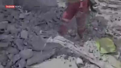  نوزاد 6 ماهه به طور معجزه‌آسای از دل آوار حمله آمریکا و‌ اسرائیل به قم نجات پیدا کرد