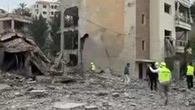  پیامدهای دو حمله هوایی اسرائیل به شهر انصار در جنوب لبنان