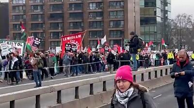  تظاهرات ضد جنگ در دفاع از ایران در انگلیس