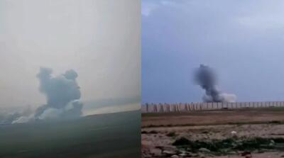  تصاویر بمباران گروه مقاومت عراق توسط جنگنده‌های آمریکا