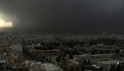  توضیح رسمی درباره علت تاریکی آسمان تهران