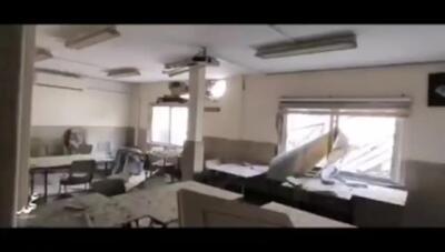 ببینید/ حمله دشمن به یک دبیرستان در تهران