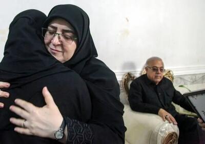  تصاویر؛ فاطمه مهاجرانی در جمع خانواده‌های داغدار میناب