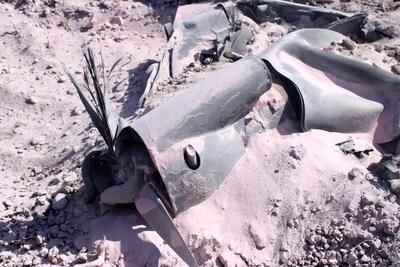  تصاویر لاشه پهپاد اوربیتر ۴ در اصفهان