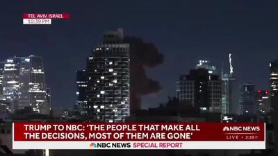  برخورد یک موشک بالستیک در تل‌آویو حین پخش زنده + فیلم