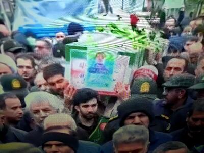  وداع مردم ساری با پیکر شهید مدافع وطن