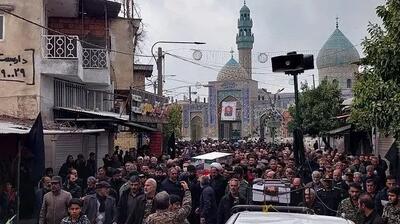  مراسم تشییع شهید محمدرضا سعیدی در دلند