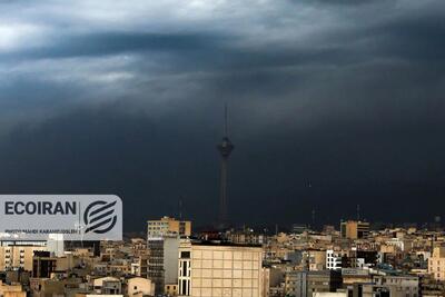  آسمان تهران در روز نهم جنگ/ تصاویر