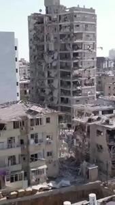  خرابه های تل آویو براثر اصابت موشک های ایران