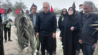  دیدار سخنگوی دولت با خانواده های شهدای مدرسه دخترانه میناب
