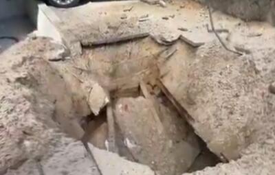  تصاویری از اثر موشک‌های بارشی در سرزمین‌های اشغالی