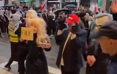  راهپیمایی مردمی در استکهلم در محکومیت جنایت آمریکا و رژیم صهیونیستی علیه ایران