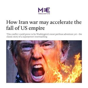 میدل‌ایست‌آی: جنگ با ایران تسریع در سقوط امپراتوری آمریکا