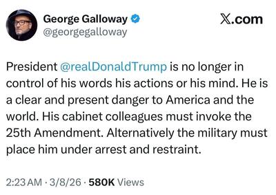  فراخوان اجرای متمم بیست‌وپنجم علیه ترامپ!