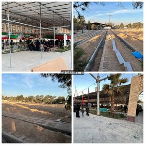  آماده‌سازی قطعه ۴۲ بهشت زهرا برای شهدای جنگ رمضان