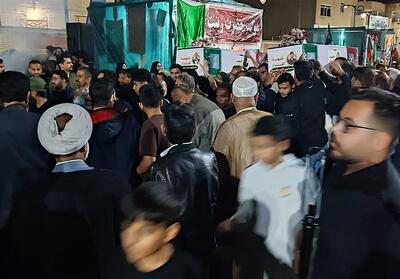  تشییع 2 شهید حمله آمریکایی صهیونی در بندر دیر - تسنیم