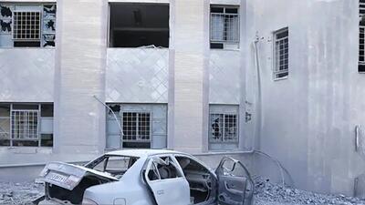  2 ساختمان در شرق تهران براثر حمله موشکی فروریختند