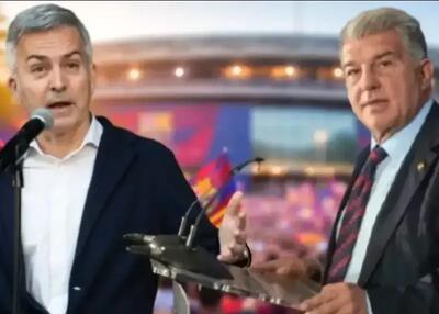  مناظره جنجالی در بارسلونا: لاپورتا و فونت به جان هم افتادند