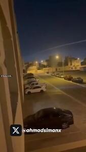  لحظه سقوط موشک پاتریوت در مناطق مسکونی بحرین + فیلم