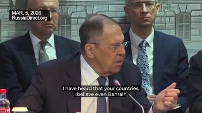  فیلم / وزیر امور خارجه روسیه خطاب به حکام عرب: آیا بمباران ۱۷۰ دختر مدرسه‌ای را محکوم کردید؟