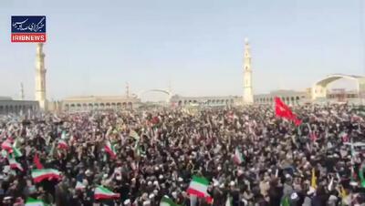  بیعت مردم قم با سید مجتبی خامنه ای رهبر انقلاب با حضورشان در مسجد جمکران + ویدئو