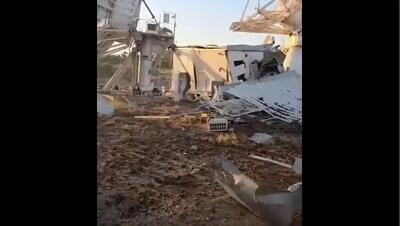  ضربه سنگین به ارتباطات اسرائیل؛ ایستگاه ارتباطات ماهواره‌ای منهدم شد