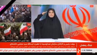  سلام نظامی مجری شبکه خبر به سومین رهبر انقلاب +فیلم