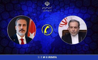  عراقچی در گفتگو با وزیر خارجه ترکیه: هیچ پرتابه‌ای از طرف ایران به سوی ترکیه شلیک نشده است