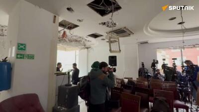 گزارش: بیمارستان گاندی یکی از مجموعه های درمانی است که توسط آمریکا و اسرائیل مورد حمله قرار گرفت