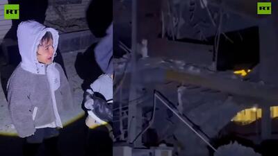  تصاویر تکان دهنده بمباران مهرشهر کرج: من مامانم رو می‌خوام!