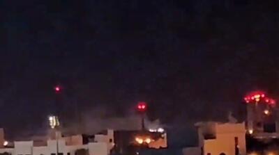  تصاویر حمله موشکی ایران به پایگاه هوایی شیخ عیسی