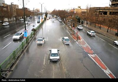  بارش برف و باران در جاده‌های 12 استان - تسنیم