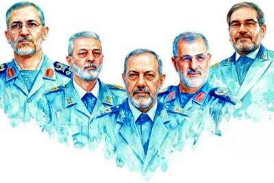  تصاویر تابوت فرماندهان شهید حملات آمریکا و اسرائیل