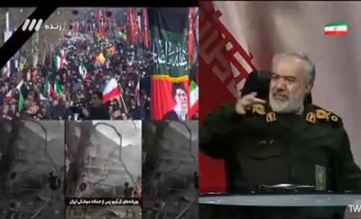  ببینید/ سردار فدوی: جنگنده F15 آمریکایی را در جنوب تهران ساقط کردیم