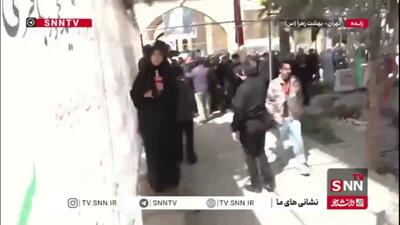  شهید نوجوان ۱۷ ساله در قطعه ۴۲ بهشت زهرا / تشییع این شهید گواهی بر باطل بودن ادعاهای دشمن است