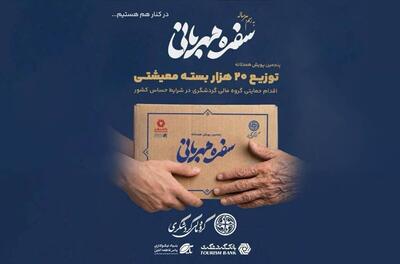  توزیع ۲۰ هزار بسته معیشتی در پویش «سفره مهربانی»؛ اقدام حمایتی گروه مالی گردشگری در شرایط حساس کشور