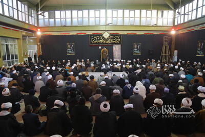  گزارش تصویری: بزرگداشت رهبر شهید انقلاب در دقتر حضرت آیت الله سیستانی