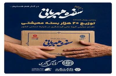  توزیع ۲۰ هزار بسته معیشتی در پویش «سفره مهربانی»