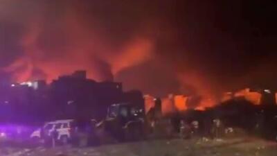  آتش‌سوزی در بازار ماهی‌فروشان دهلی