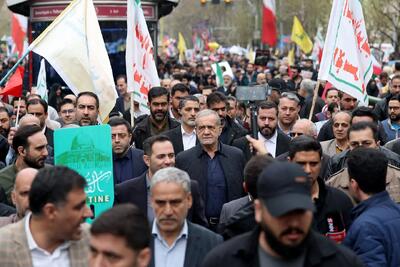  واکنش راشاتودی به دیدار صمیمانه مردم با پزشکیان در راهپیمایی روز قدس