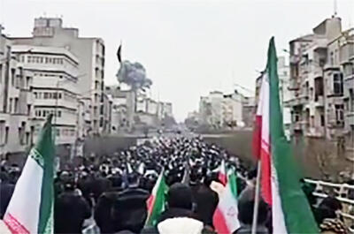  لحظه بمباران تهران همزمان با راهپیمایی قدس