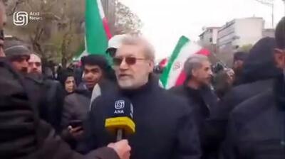  واکنش‌های توییتری به حضور لاریجانی در راهپیمایی روز قدس