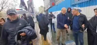  پزشکیان در راهپیمایی روز قدس حاضر شد+فیلم